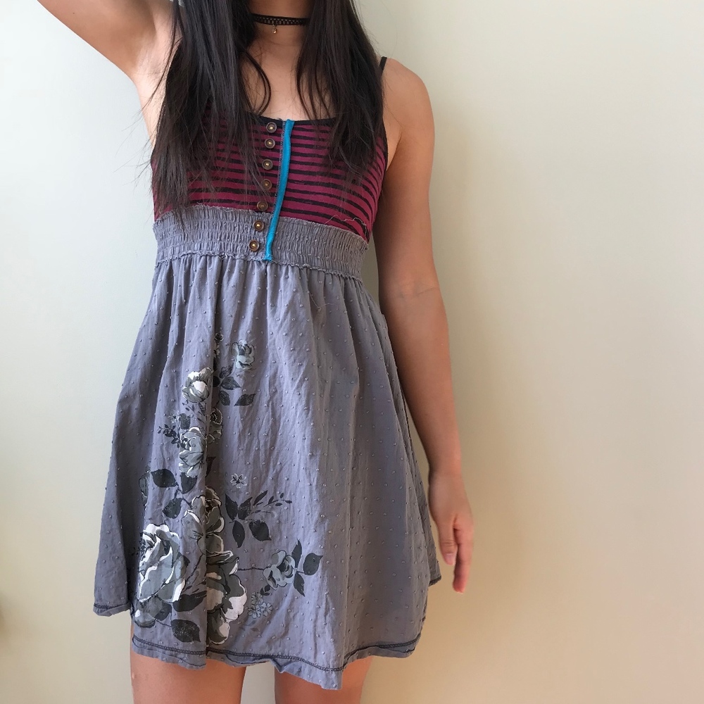 Graphic Print Lined Sundress
